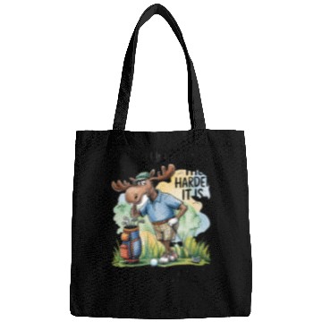 Discover Funny Golf Moose Quote Bags