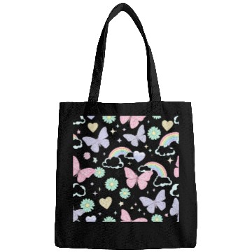 Discover Whimsical Butterfly Garden & Stars Pattern Bags