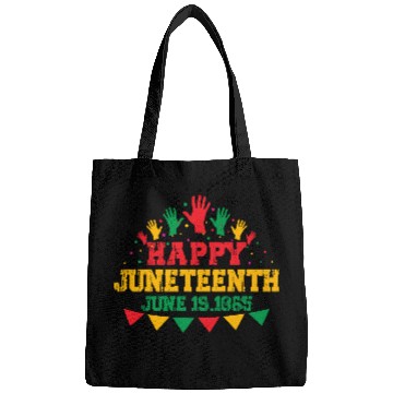 Discover Happy juneteenth june 19 1865 Bags