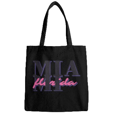 Discover Retro Miami Street Style Typography Bags