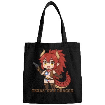 Discover Texas' Own Dragon, Zentreya Chibi Sticker Design Bags