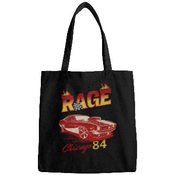 Discover Vintage Rage Chicago 84 Muscle Car Art Bags