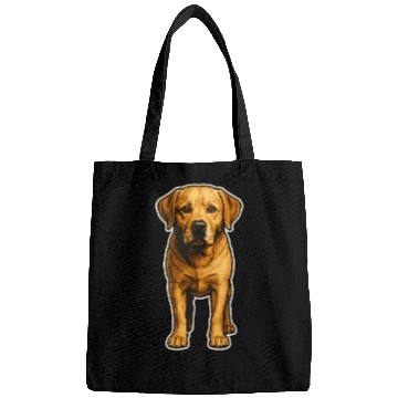 Discover Loyal Labrador – Realistic Dog Portrait Art Bags