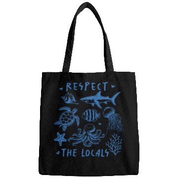 Discover Beach Vacation Respect the locals Bags