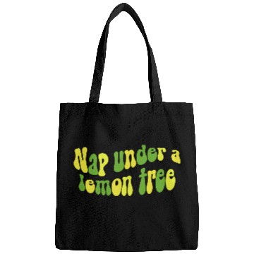 Discover Nap Under a Lemon Tree Retro Design Bags