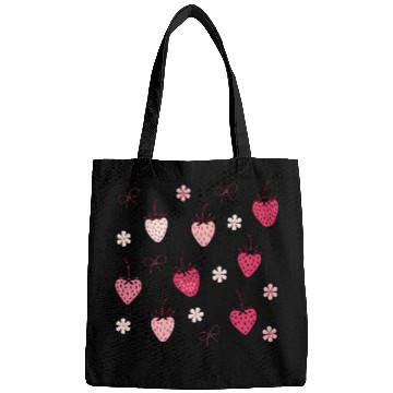 Discover Strawberry Seamless Pattern Summer Vacation Bags