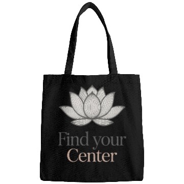 Discover Find Your Center Lotus Bags