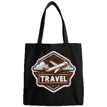 Discover Adventure Awaits – Travel Airplane Design Bags