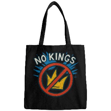 Discover No Kings Protest Graffiti Crown Bags