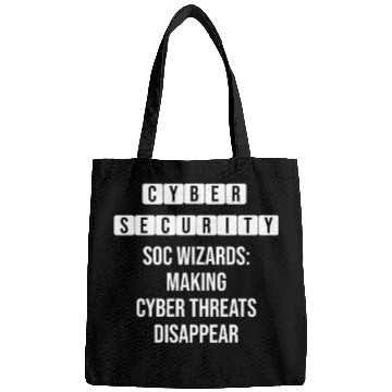 Discover Making Cyber Threat Disappear - Security Quote Bags