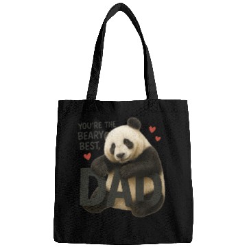 Discover You're the Beary Best Dad – Realistic Panda Father Bags