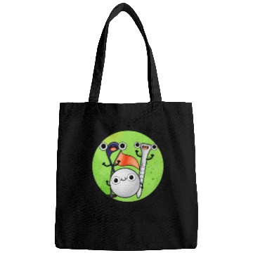 Discover Weapons Of Grass Destruction Funny Golf Pun Bags
