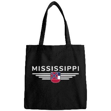 Discover Mississippi State Flag Emblem Design Bags