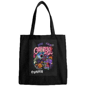 Discover Crazy Cartoon Horror Vibes Bags
