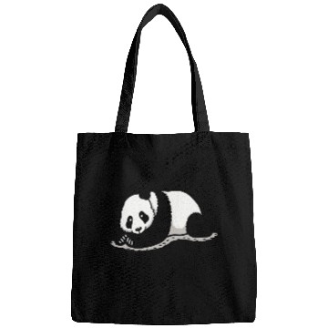 Discover Panda I Hate Mornings Saying Bags