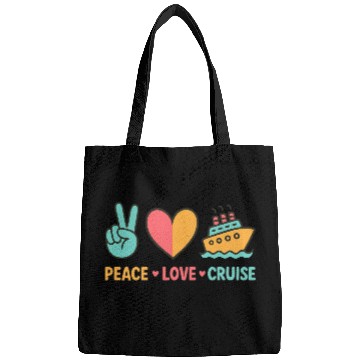 Discover Peace Love Cruise Vacation Bags