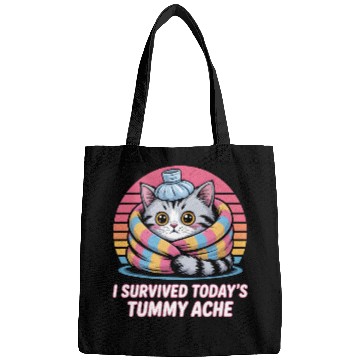 Discover I Survived Today’s Tummy Ache Cat Bags