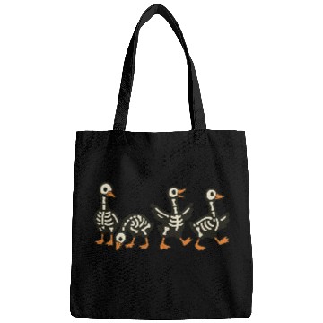 Discover Funny Goose Skeleton Halloween Spooky Bags