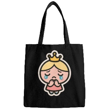 Discover Crying Bubi – Cute Sad Girl Blob Sticker Bags