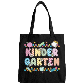 Discover Kindergarten Checkerboard Teacher Bags