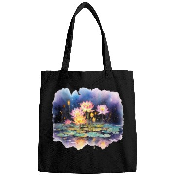 Discover Retro Zen Lotus Firefly Night Bags