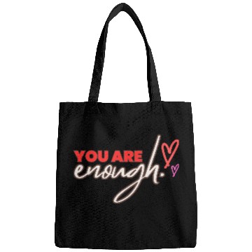 Discover you are enough transparent Bags