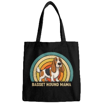 Discover Basset Hound Mama Dog Design Bags