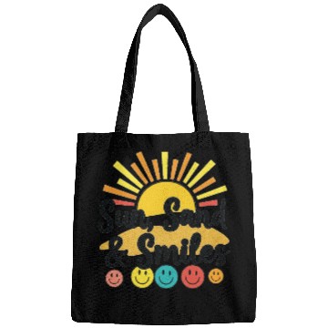 Discover Sun, Sand & Smiles Beach Day Vibes Bags