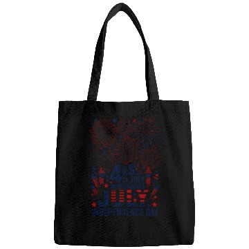 Discover US independance day fireworks square design Bags