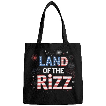 Discover Land of the Rizz funny Patriotic day 4th Of July Bags