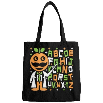 Discover Orange Dad Alphabet Teacher Bags
