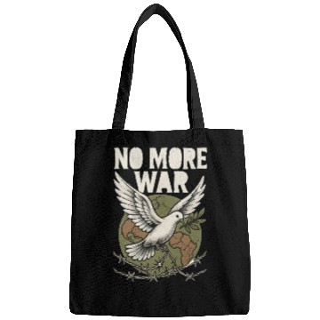 Discover No More War - Peace Dove Anti War Activist Design Bags