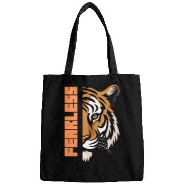 Discover Fearless Tiger Graphic Bags