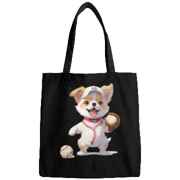 Discover Dog Baseball Player Puppy Bags