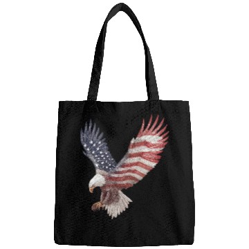 Discover Bald Eagle with the American Flag Forming Wings Bags