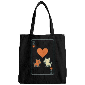Discover Two Angry Pups of Hearts Bags