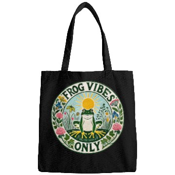Discover Frog Vibes Only Please Bags