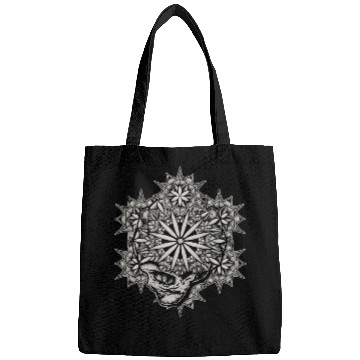 Discover Life and Death Sacred Geometry Skull Flower Bags