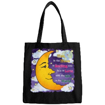 Discover Man in the Moon w Clouds Bags