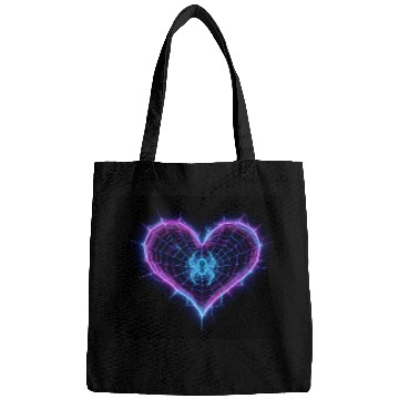 Discover Neon Spider‑Web Heart Bags