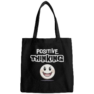 Discover Smiling Character Positive Thinking Design Bags