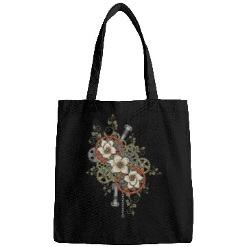 Discover Steampunk Floral Gears Bags