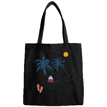 Discover Shark Surprise Beach Vibes Bags