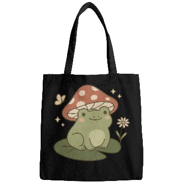 Discover Frog Mushroom Cottagecore Bags