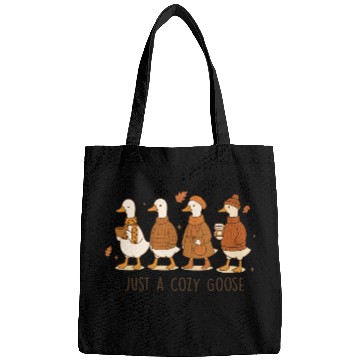 Discover Just A Cozy Goose Autumn Edition Bags