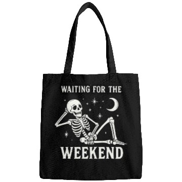 Discover Weekend Skeleton Mood Graphic Bags