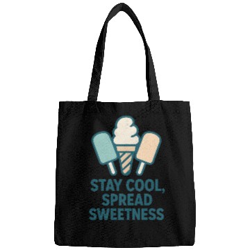 Discover Stay Cool, Spread Sweetness Cute Ice Cream Cone Bags