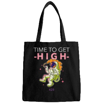 Discover Cosmic Astronaut Marijuana Celebratory Design Bags