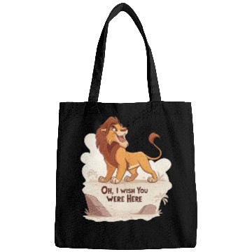 Discover Lonely Lion Longing Bags