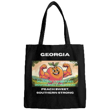Discover Georgia Peach State Art Bags